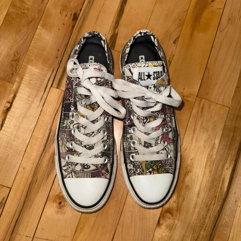 Converse Low Tops Chuck Taylor All Stars Comic Strip Unisex Mens‎ 5, Women's 7 - Picture 6 of 9